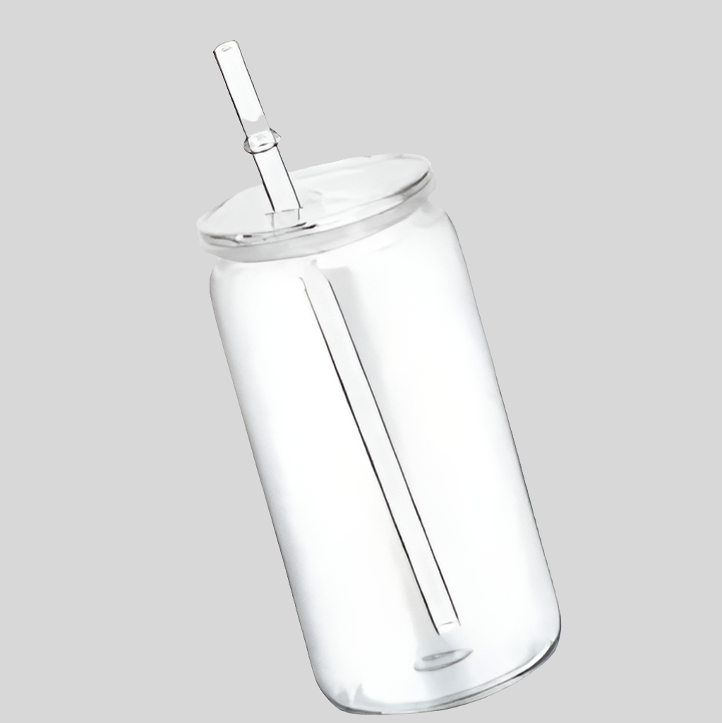 Gobelets plastiques+paille avec couvercle transparent