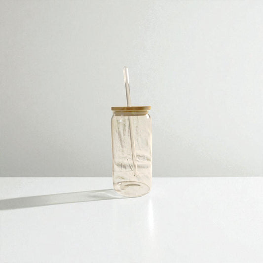 Gobelet en verre transparent
